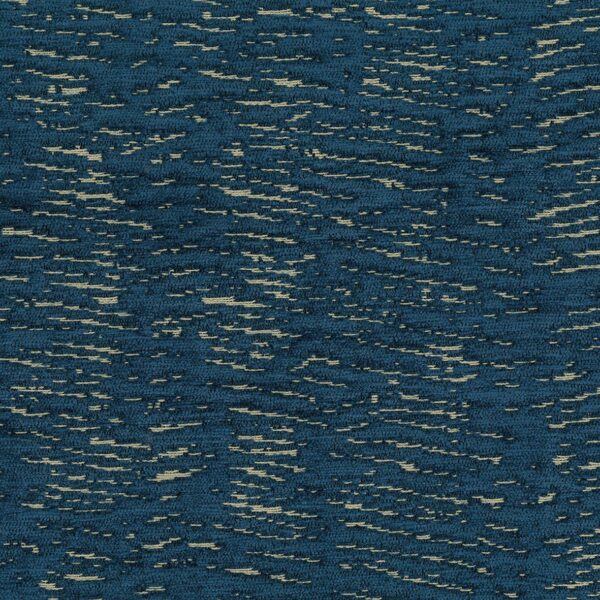 Courtnell Fabric - Petrol by blue plain jacquard fabric from Osborne & Little