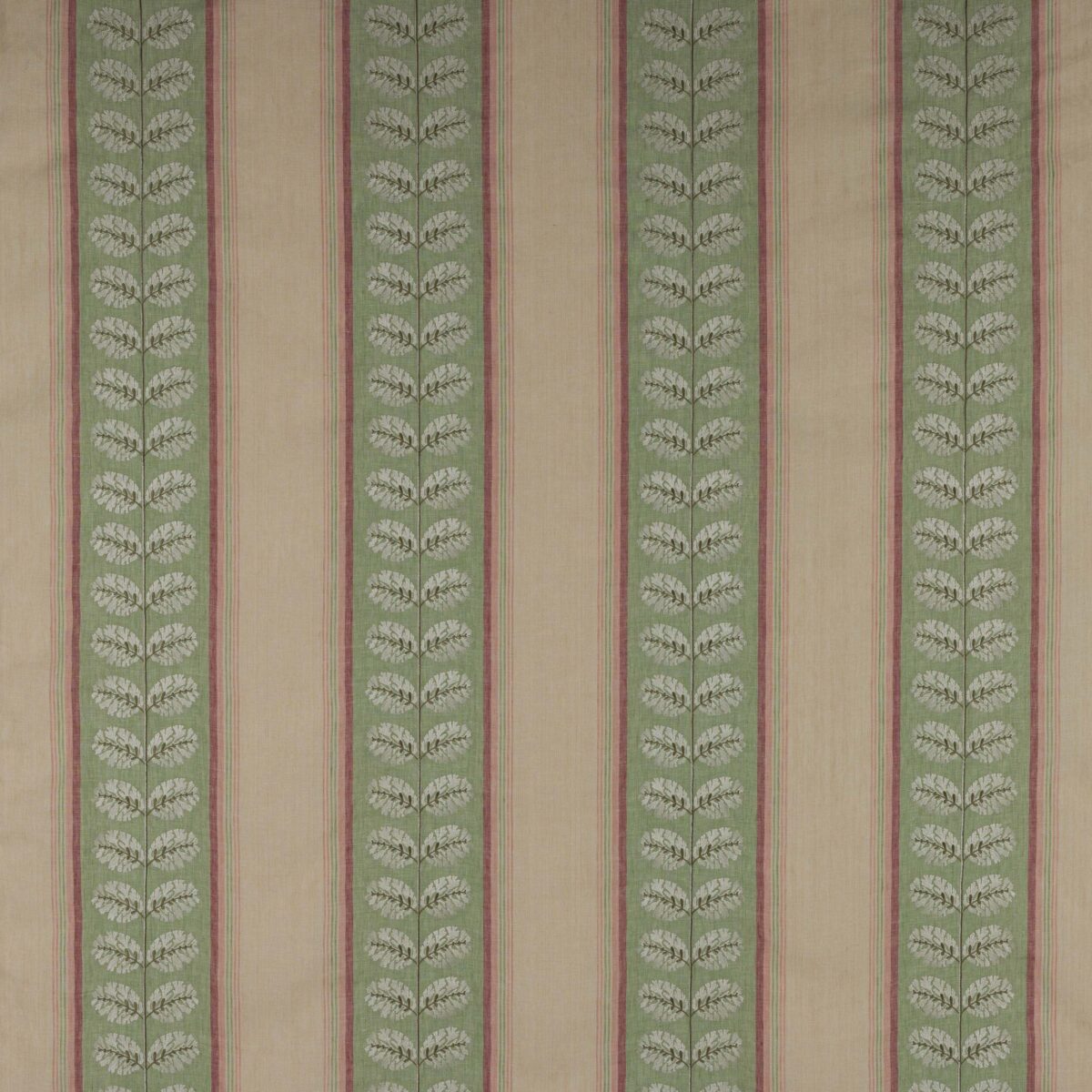 Woodcote Stripe Fabric - Pink / Green by woodcote pink and green striped fabric