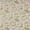 blue botanical embroideried fabric from Colefax & Fowler