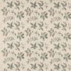 blue botanical embroideried fabric from Colefax & Fowler