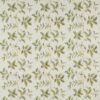 green botanical embroideried fabric from Colefax & Fowler