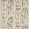 pink botanical embroideried fabric from Colefax & Fowler