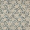 blue botanical embroideried fabric from Colefax & Fowler