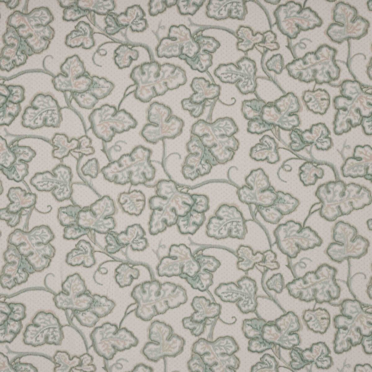 green botanical linen fabric from Colefax & Fowler