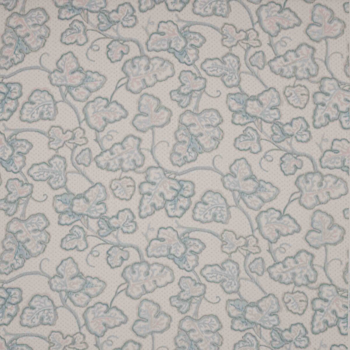blue botanical linen fabric from Colefax & Fowler