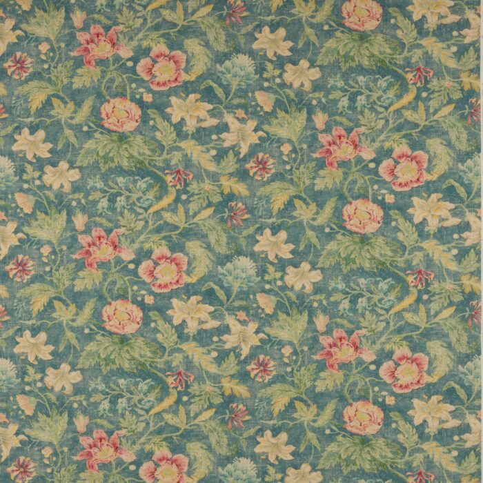 Tapestry Garden Fabric - Blue swatch