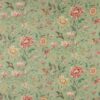 green botanical cotton fabric from Colefax & Fowler