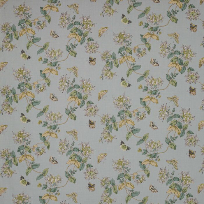 Honeysuckle Fabric - Old Blue swatch
