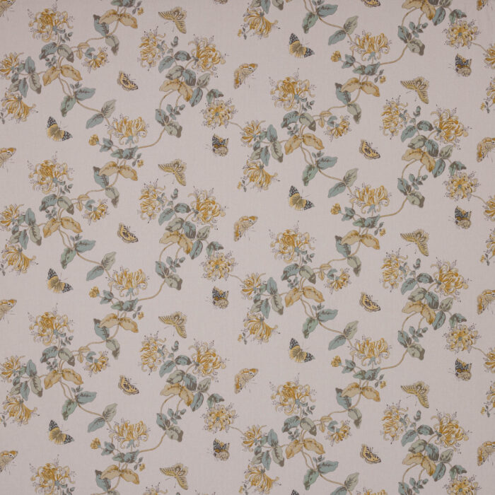 Honeysuckle Fabric - Gold / Sage swatch