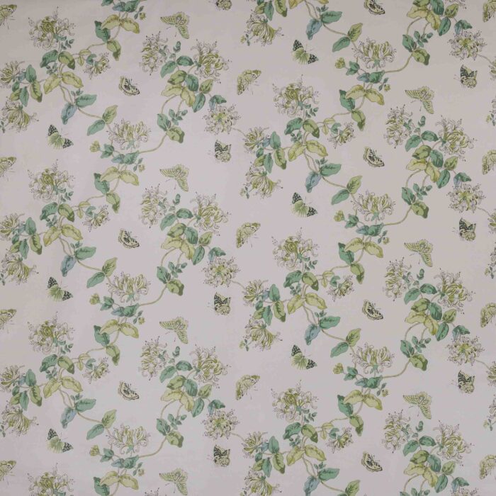 Honeysuckle Fabric - Leaf Green Chintz swatch