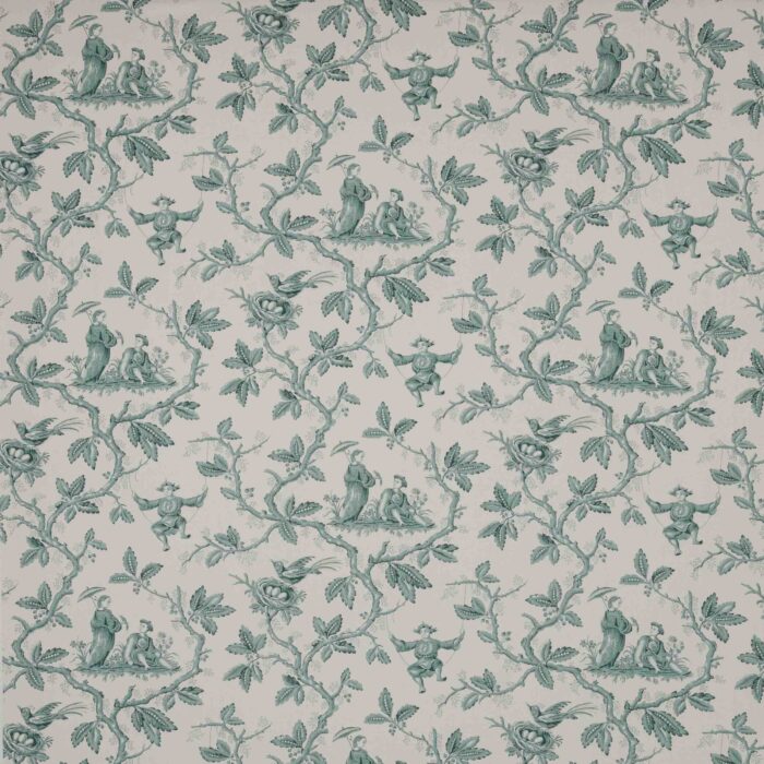 Toile Chinoise Fabric - Forest swatch