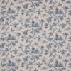 blue botanical cotton fabric from Colefax & Fowler