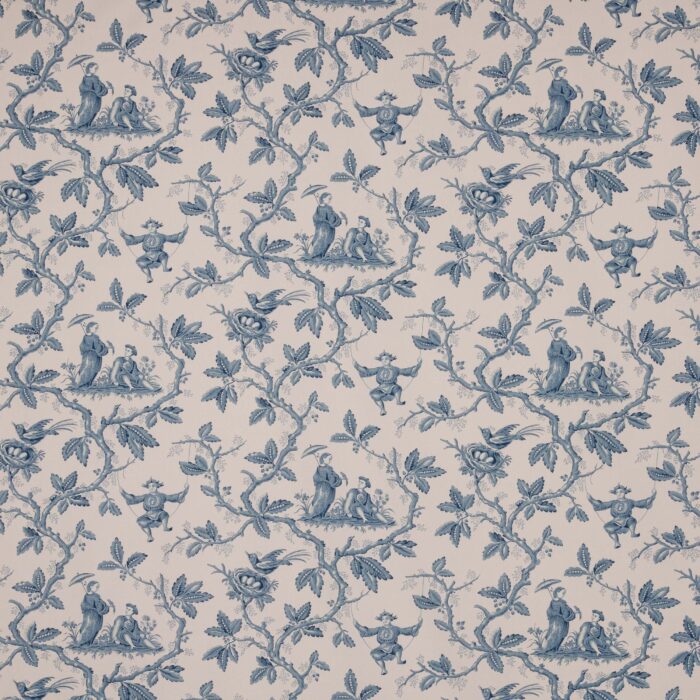 Toile Chinoise Fabric - Blue swatch