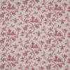 pink botanical cotton fabric from Colefax & Fowler