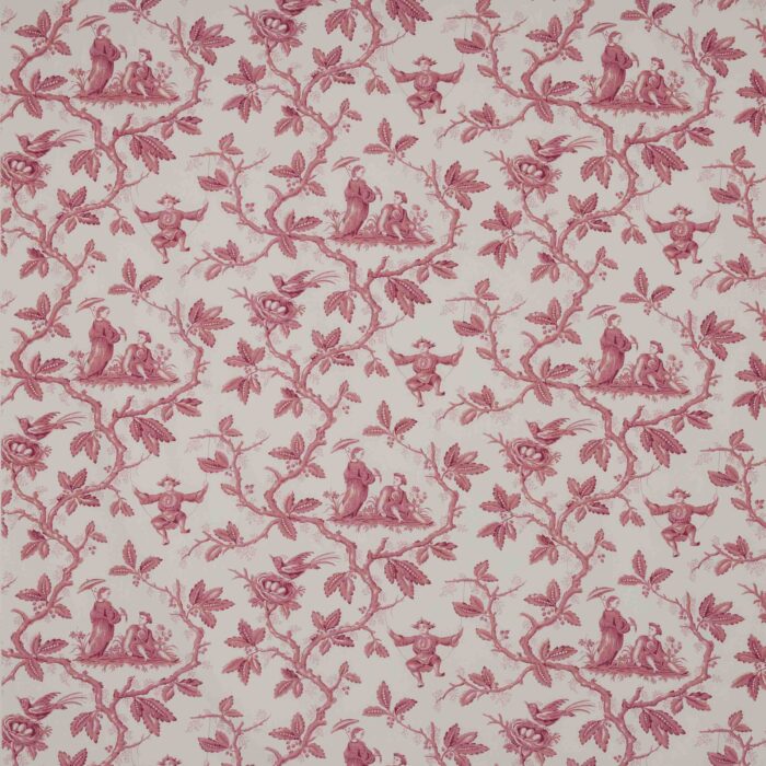 Toile Chinoise Fabric - Pink swatch