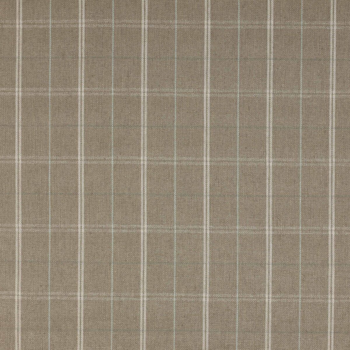 Hemsby Check Fabric - Stone by brown checked woven fabric from Colefax & Fowler