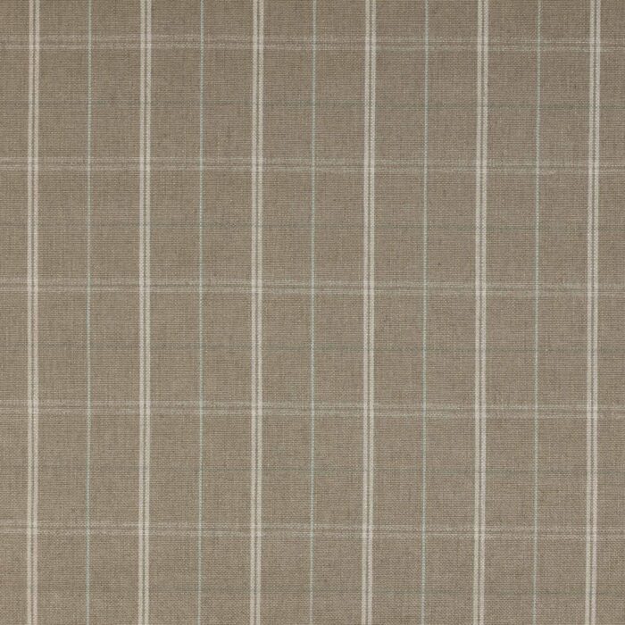 Hemsby Check Fabric - Stone swatch