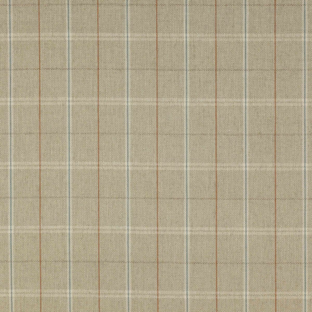 Hemsby Check Fabric - Sand by neutral checked woven fabric from Colefax & Fowler