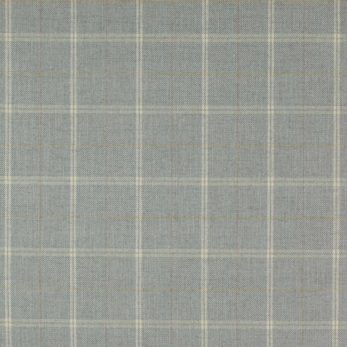 Hemsby Check Fabric - Old Blue swatch