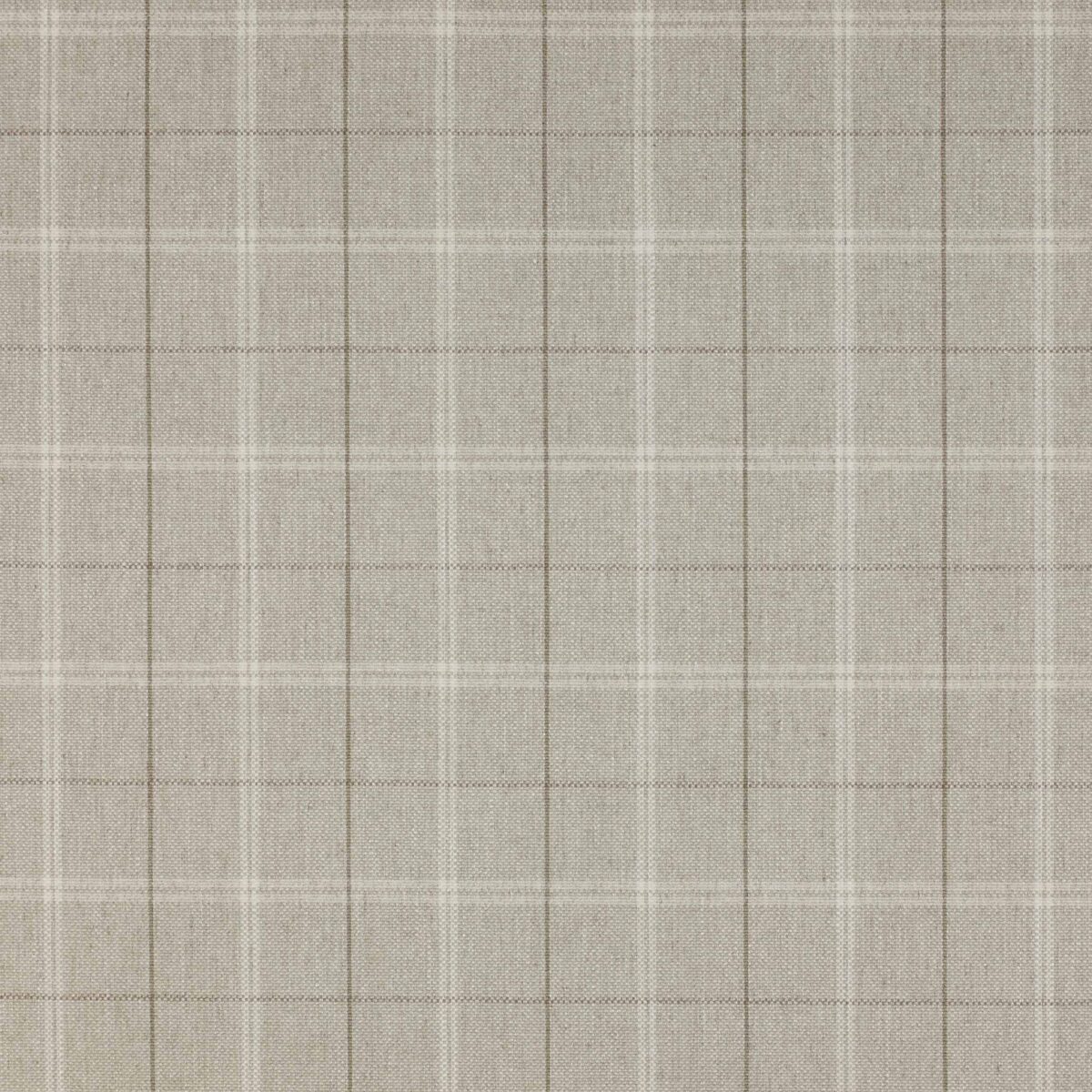 Hemsby Check Fabric - Natural by neutral checked woven fabric from Colefax & Fowler