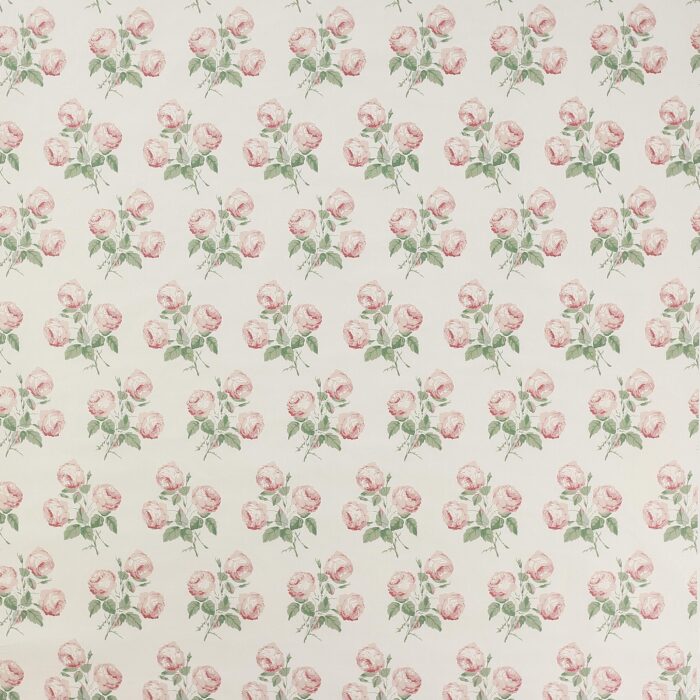 Bowood Chintz Fabric - Pink / Leaf swatch
