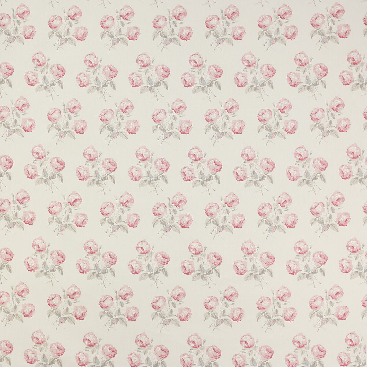 Bowood Fabric - Pink / Grey by pink botanical linen fabric from Colefax & Fowler