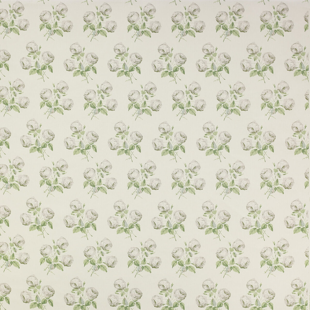 Bowood Fabric - Silver / Leaf by green botanical linen fabric from Colefax & Fowler