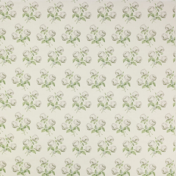 Bowood Fabric - Silver / Leaf swatch