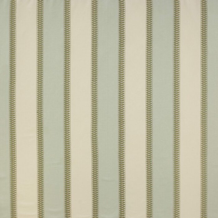 Lawn Stripe Fabric - Aqua swatch