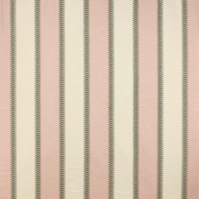 Lawn Stripe Fabric - Pink / Green swatch