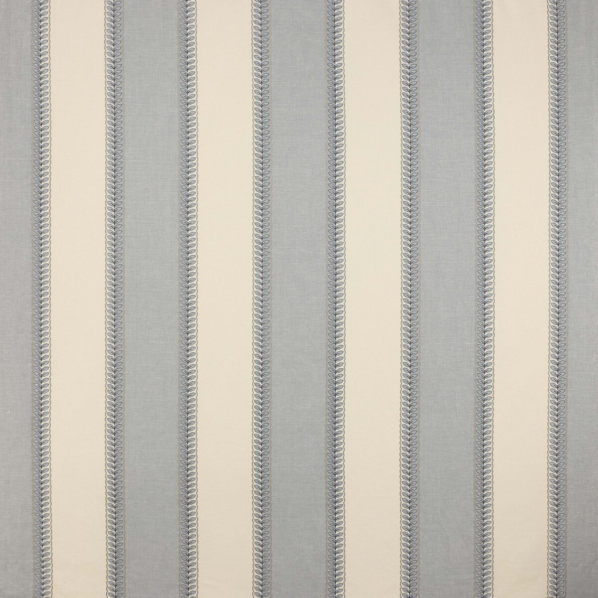 Lawn Stripe Fabric - Blue by blue striped linen fabric from Colefax & Fowler