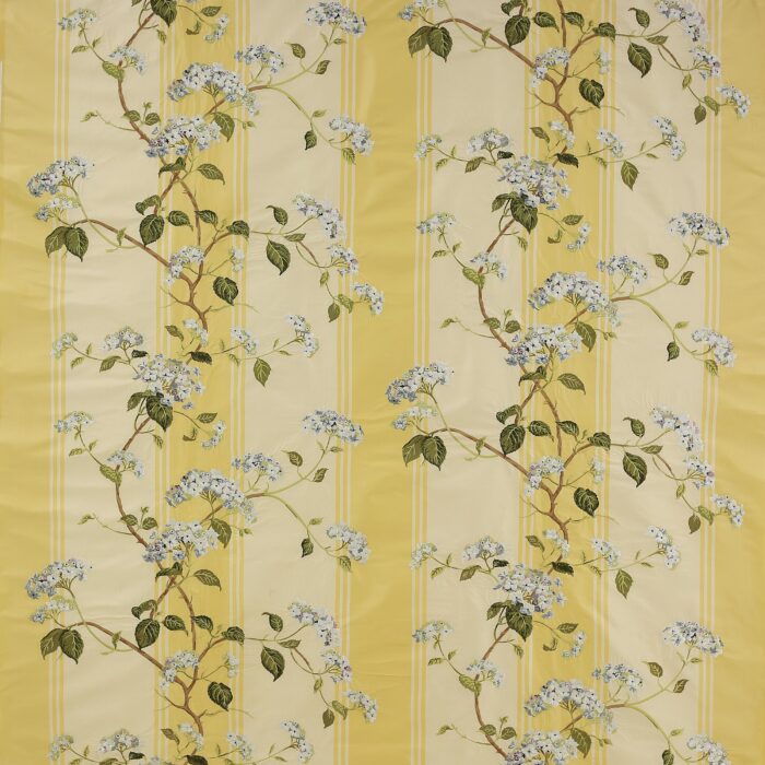Summerby Silk Fabric - Blue / Yellow swatch