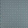 blue geometric embroideried fabric from Colefax & Fowler