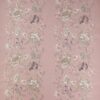 pink botanical embroideried fabric from Colefax & Fowler