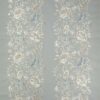 blue botanical embroideried fabric from Colefax & Fowler