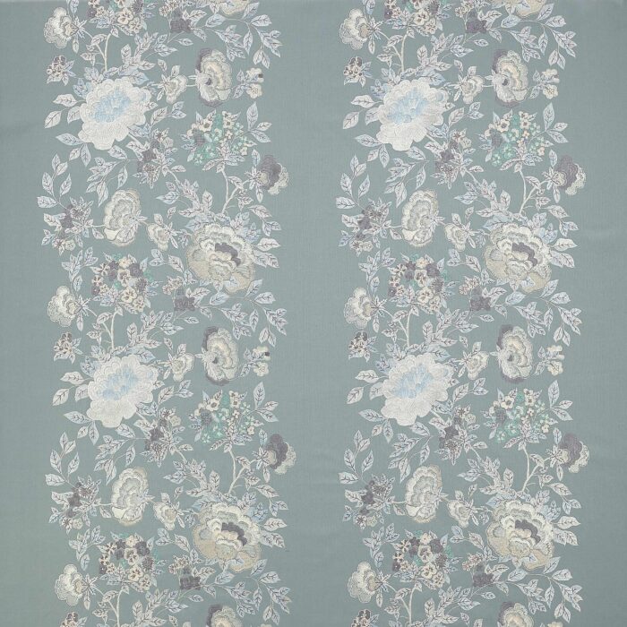 Clarinda Fabric - Slate Blue swatch