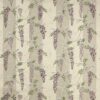 purple botanical embroideried fabric from Colefax & Fowler