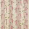 pink botanical embroideried fabric from Colefax & Fowler
