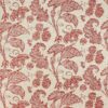 red botanical cotton fabric from Colefax & Fowler