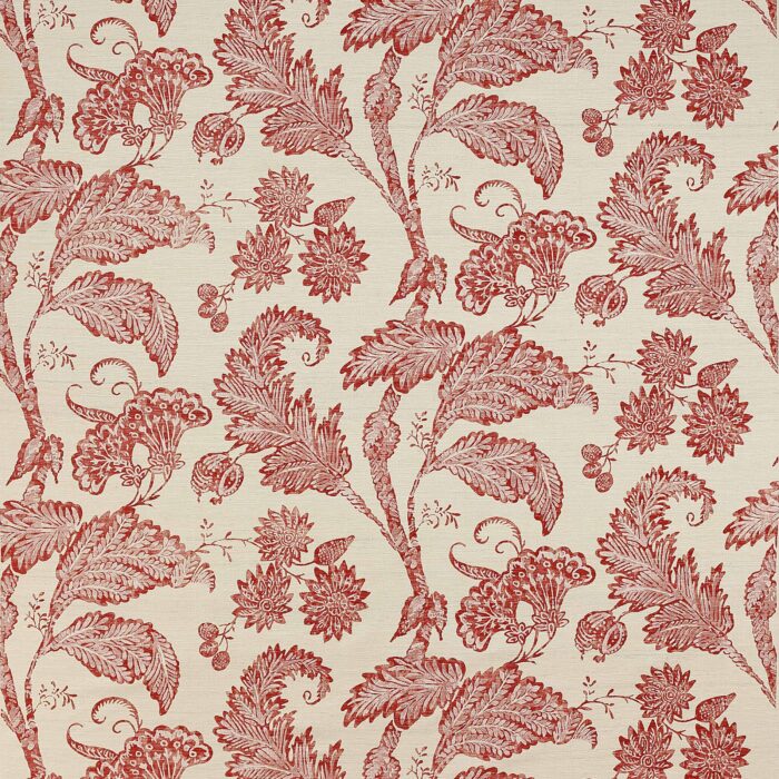 Limbury Fabric - Tomato swatch