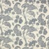 blue botanical cotton fabric from Colefax & Fowler