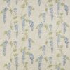 blue botanical linen fabric from Colefax & Fowler