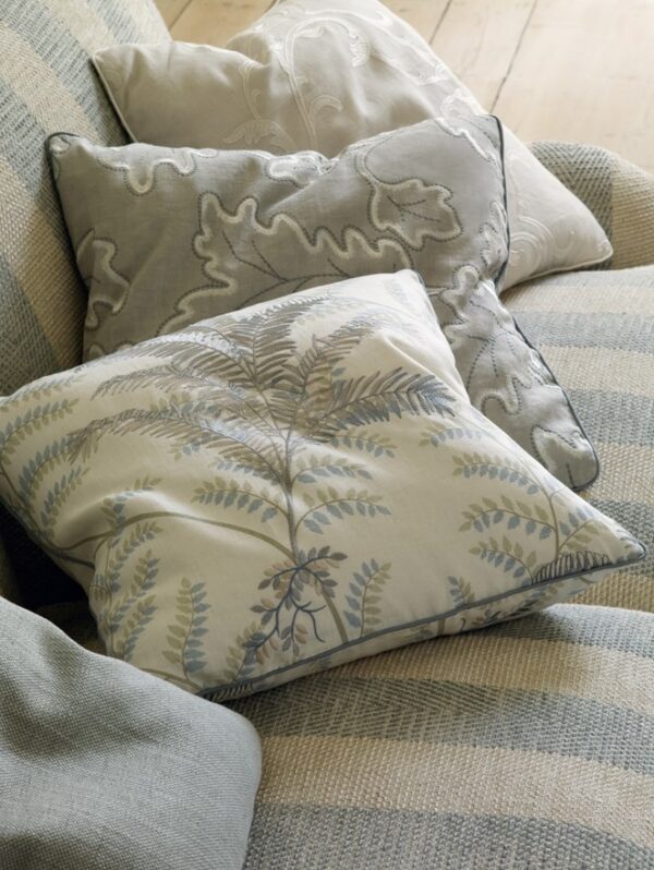 Burnham Stripe Fabric - Mauve by Burnham Stripe Fabric - Mauve from