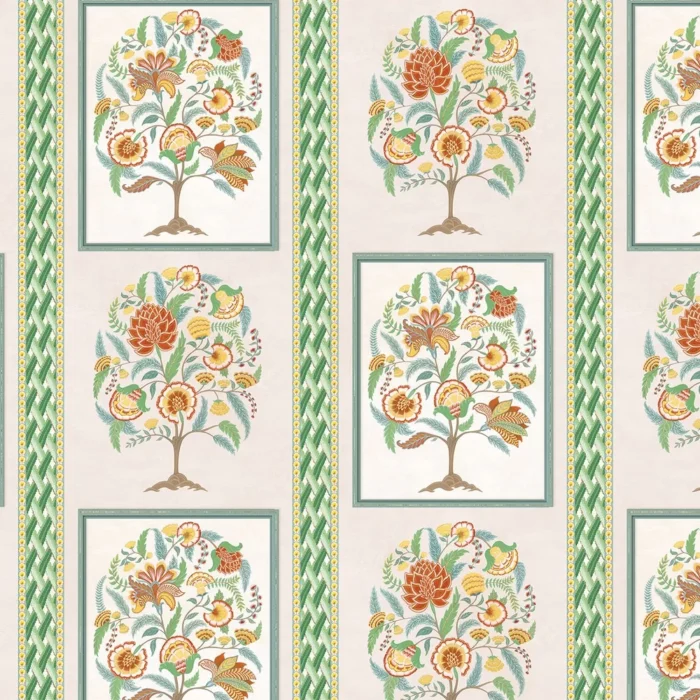 Taniska Wallpaper - Apple /  Gold – Apple / Gold swatch