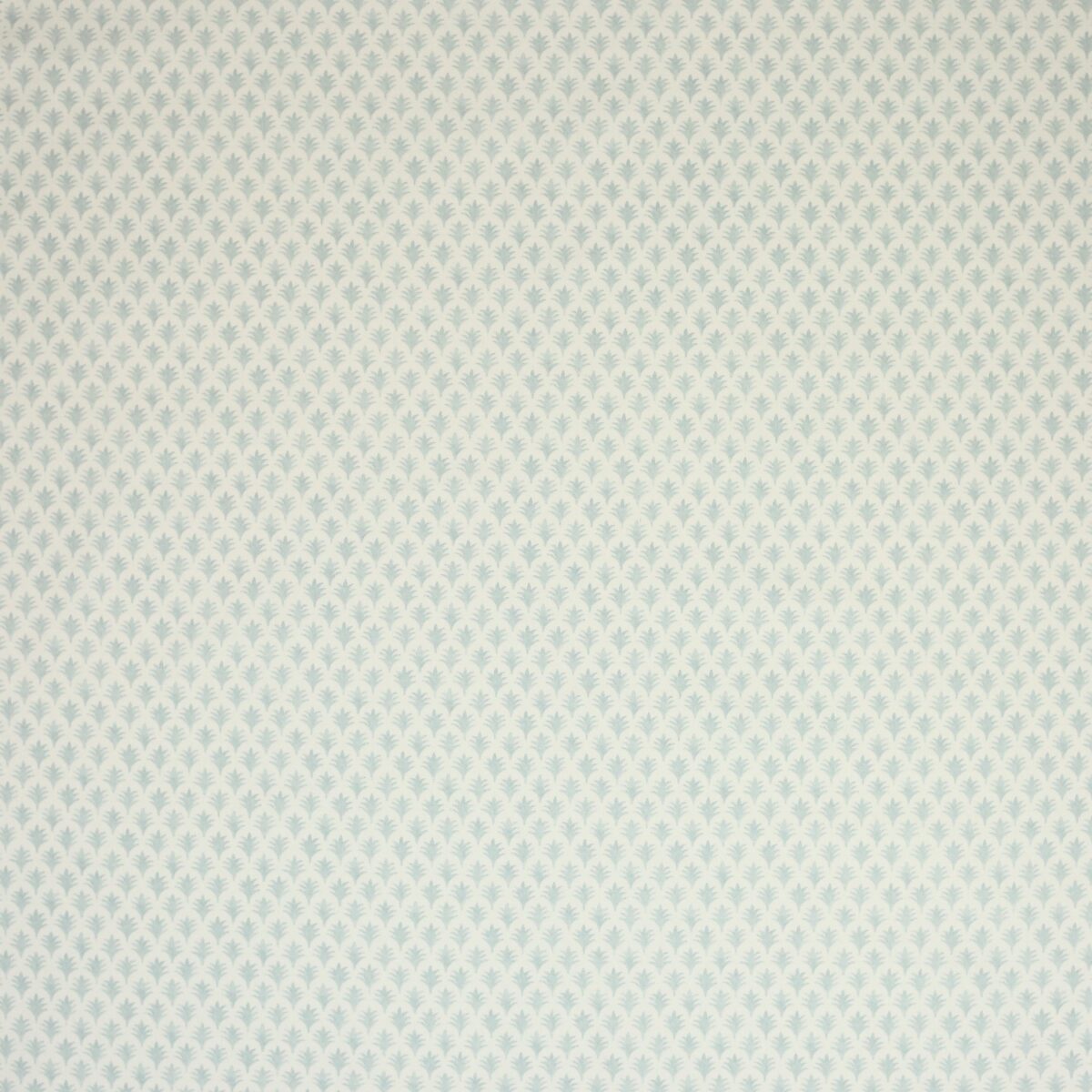 Rydall Fabric - Aqua by green botanical cotton fabric from Jane Churchill