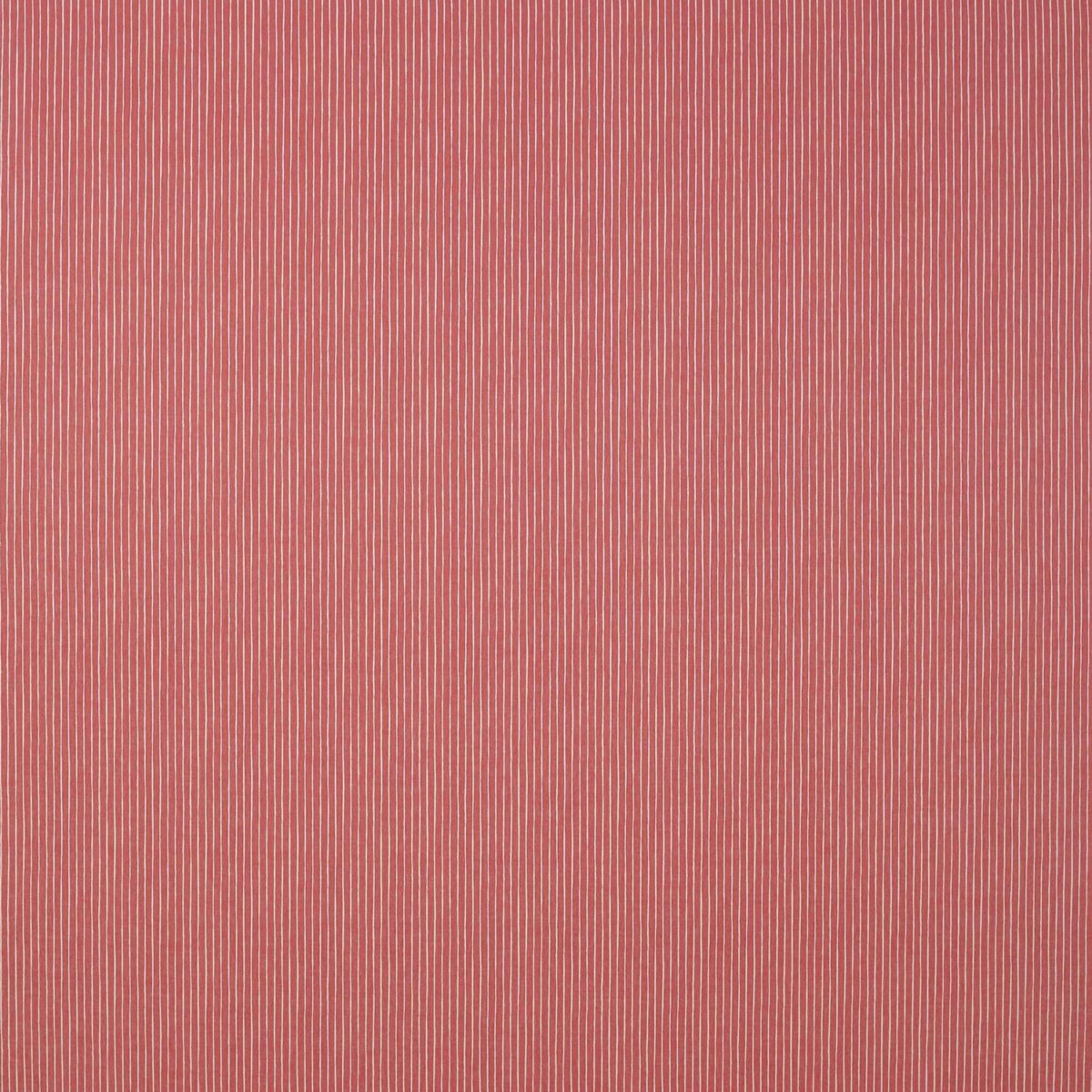 Brock Fabric - Red by red striped cotton fabric from Jane Churchill
