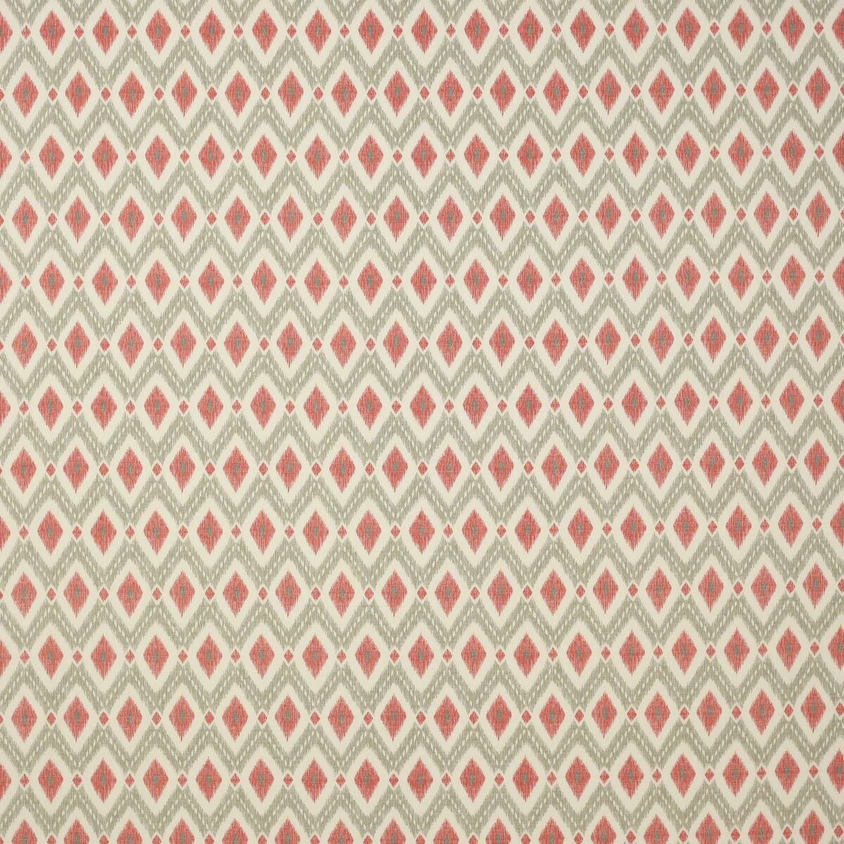 Calla Fabric - Red by red geometric cotton fabric from Jane Churchill