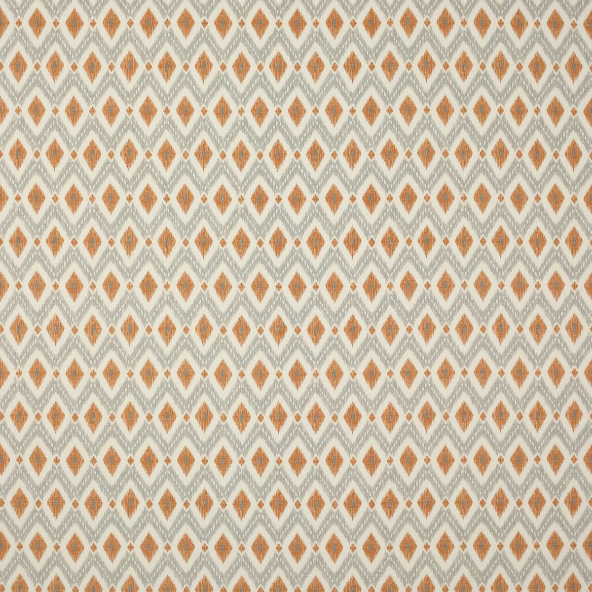 orange geometric cotton fabric from Jane Churchill