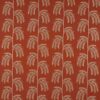 orange botanical embroideried fabric from Jane Churchill