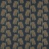 blue botanical embroideried fabric from Jane Churchill
